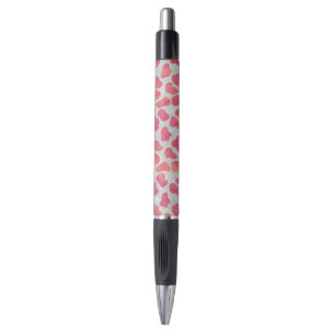 Caneta Impressão de cor-de-rosa e branco Dalmático