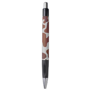 Caneta Impressão de Vaca Marrom e Branco