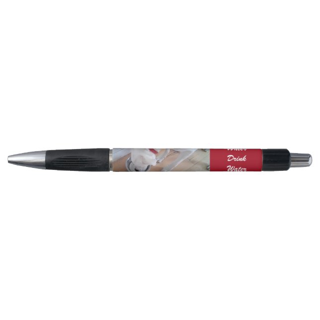 Caneta Labrador Branco-Bonito Misturar Água Bebendo Cão-C (Frente)
