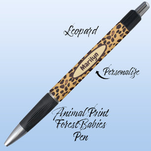 Caneta Leopard Safari Selva Selvagem Selvagem de Animais