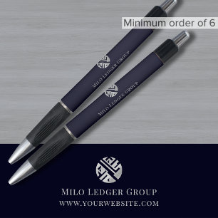 Caneta Logotipo Azul-Marinho da Empresa