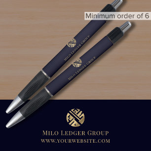 Caneta Logotipo Comercial Azul Marinho