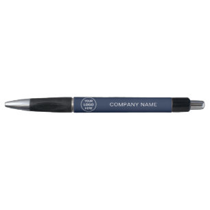 Caneta Logotipo corporativo personalizado azul Marinho co