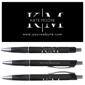 Caneta Logotipo de Empresa Personalizado Monograma Site E