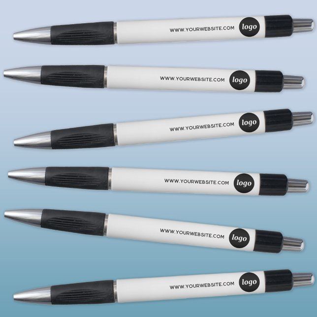 Caneta Logotipo Simples Com Empresa De Promocionais Para  (Logo with custom text business promotional pens)