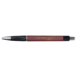 Caneta Luxury Deep Burgundy & Gold Parisian Chic Custom P