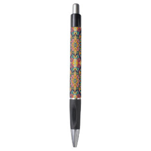 Caneta Mandala Sinfonia de Cores – Floral Psicodélico Ous
