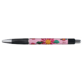 Caneta Margarida Vermelha