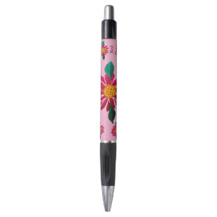 Caneta Margarida Vermelha
