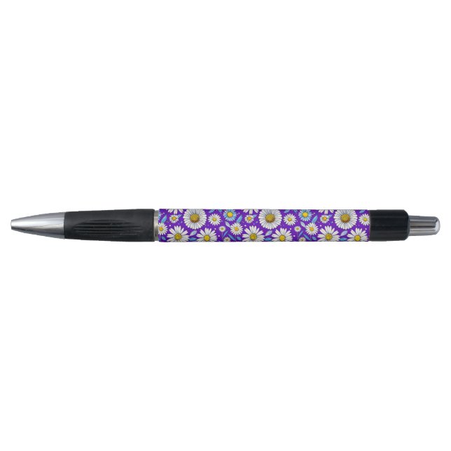 Caneta Margaridas e Folhas (Frente)