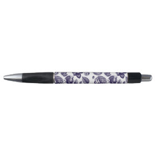 Caneta Marinho Blue Vintage Floral