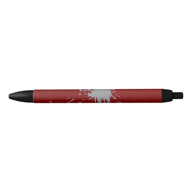 Caneta Marrom Prata Clássica   Tinta Preta (Frente)