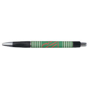 Caneta Meia de Natal Vermelha em Verde