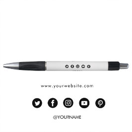 Caneta Mídia social de site de negócios minimalista moder