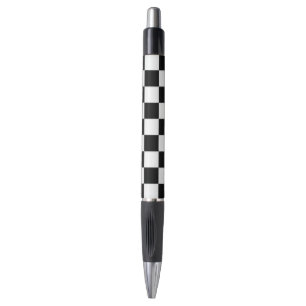 Caneta Minimalista Xadrez Retro – Streetwear Monocromátic