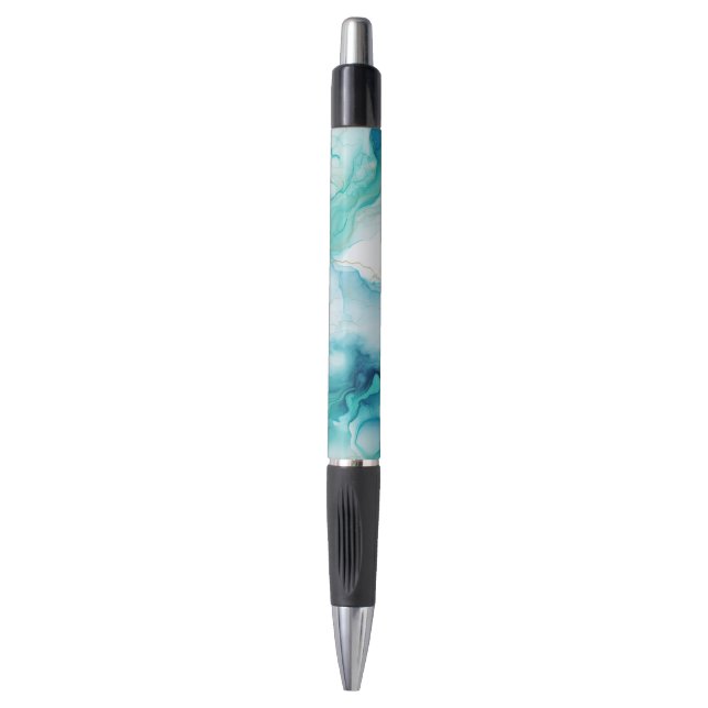 Caneta Mint Aqua Ink Marble (Frente Vertical)