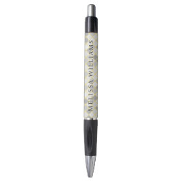 Caneta Modern Yellow & Gray Geometric Business Logo Pen