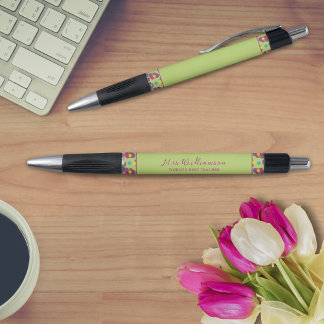 Caneta moderna do professor de padrão de Abstrato