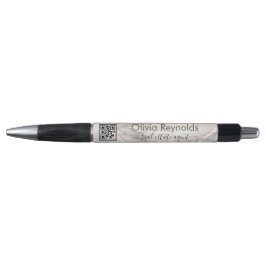 Caneta Moderna Textura Mínima de Mármore Neutra