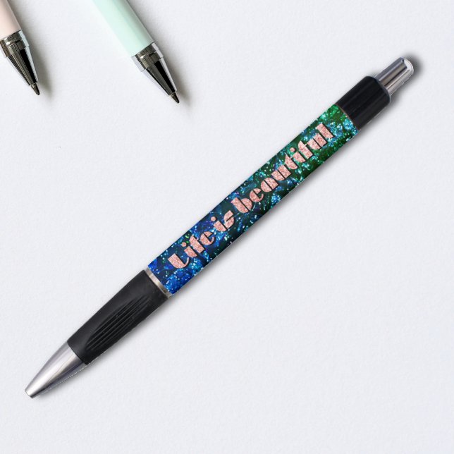 Caneta Motivação e autoconfiança - A vida é bela (Criador carregado)