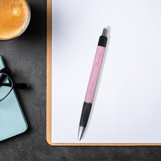 Caneta Nome da assinatura do monograma rosa (Criador carregado)