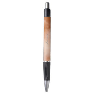 Caneta Nome da cor gradiente marrom e laranja