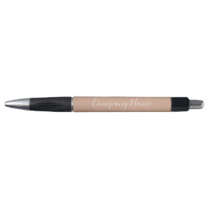 Caneta Nome da Empresa de Texto do Script Branco do Elega