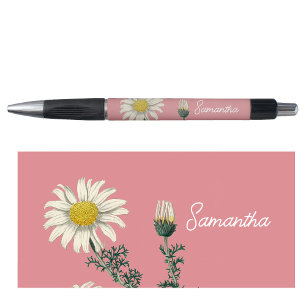 Caneta Nome Personalizado Daisy Daisy Blush Texto do Scri