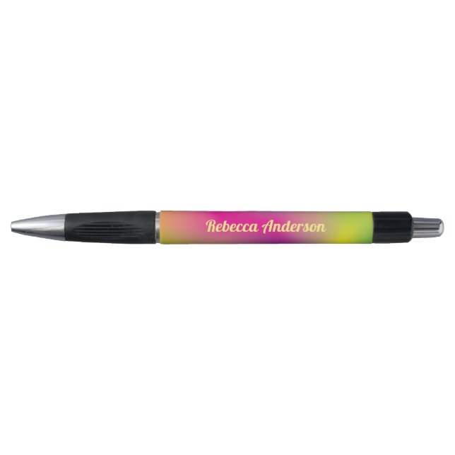 Caneta Nome Personalizado do Groovy Tie Dye (Frente)