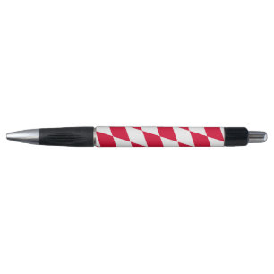 Caneta Padrão de bandeira de diamante da Baviera vermelha