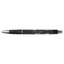 Caneta Padrão de Camuflagem Cinza, Seu nome, Personalizar