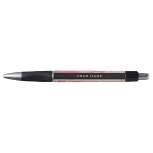 Caneta Padrão de Camuflagem Rosa, Seu nome, Personalize
