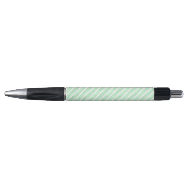 Caneta Padrão de cinco faixas verde e branco (Frente)