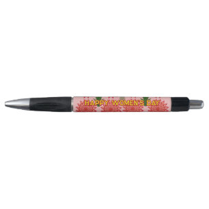 Caneta Padrão de Dia das Mulheres com Flores da Primavera