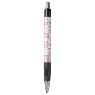 Caneta Padrão De Elefantes Rosa, Elefantes Cutes, Estrela