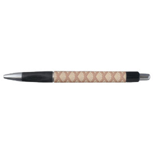 Caneta Padrão de estilo Art Deco na cor rosa
