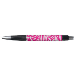 Caneta Padrão de Impressão de Zebra Rosa