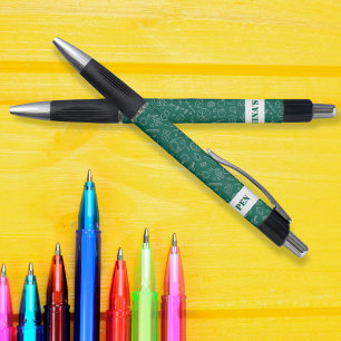 Caneta Padrão de Lápis de Elementos da Escola Verde perso