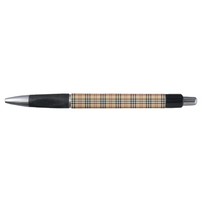 Caneta Padrão de Tartan Escocês     (Frente)