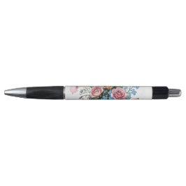 Caneta Padrão de Videira Floral – Arte Boho de Aquarela S