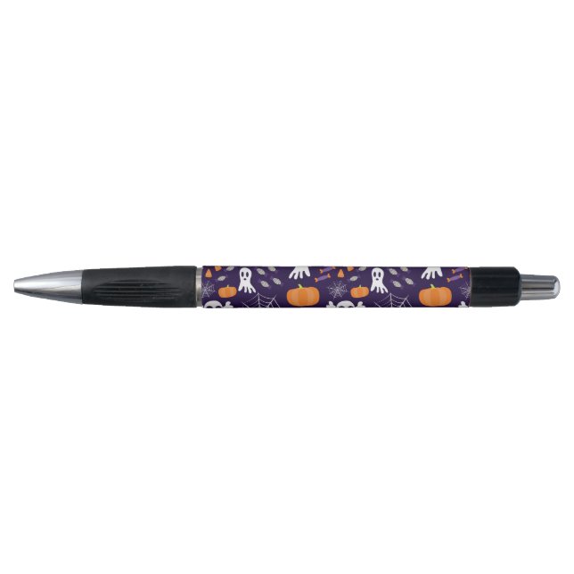 Caneta Padrão Divertido de Halloween (Frente)
