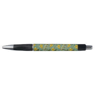 Caneta Padrão Floral de Narciso Clássico William Morris