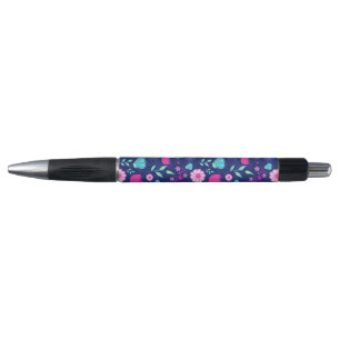 Caneta Padrão floral fofo de fundo