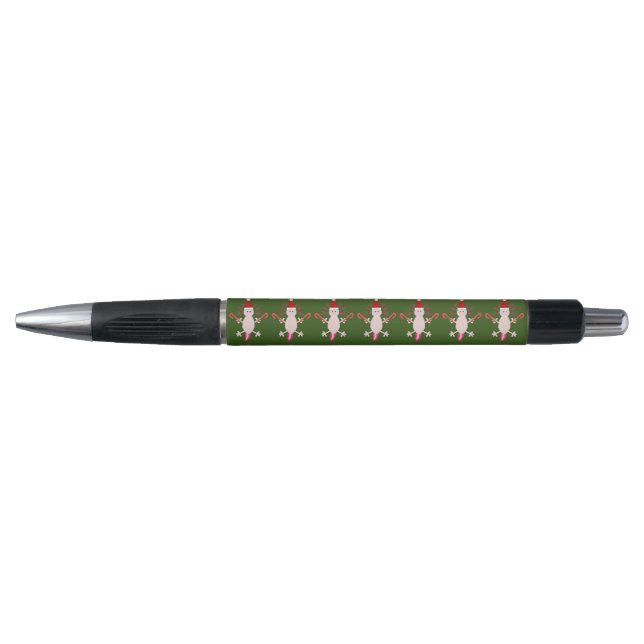 Caneta Padrão Fofo de Axolote de Natal (Frente)