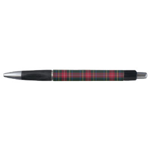 Caneta Padrão Vermelho Verde Xadrez de Tartan