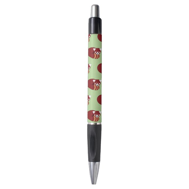 Caneta Panda Vermelho (Frente Vertical)