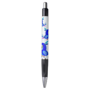 Caneta Papagaio Azul Engraçado - Pintura