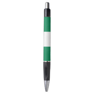 Caneta Patriótica com bandeira da Nigéria