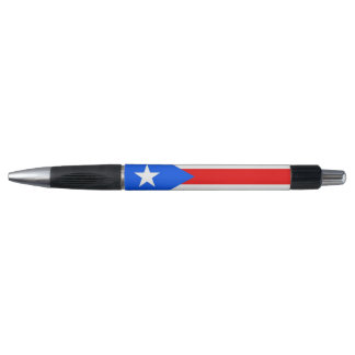 Caneta patriótica com bandeira de Porto Rico, EUA