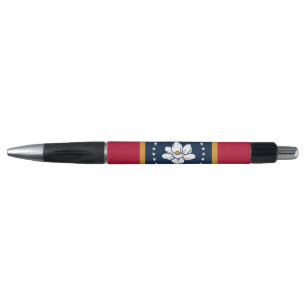 Caneta Patriótica com bandeira do Mississippi, EUA